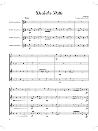 Swingin' Christmas Quartets - Bert Lochs - Partition - Saxophone